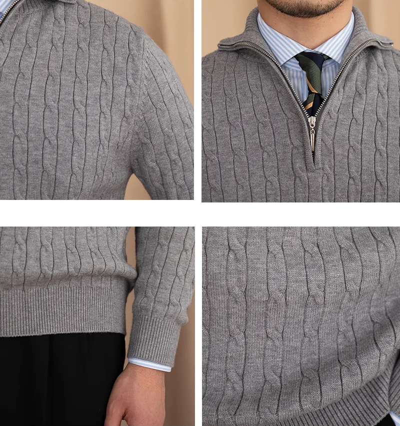 ST. MORITZ QUARTER-ZIP SWEATER